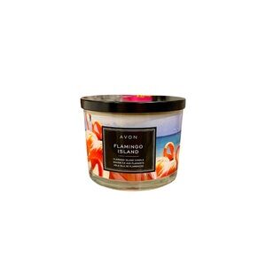 Brand New Avon Flamingo Island 11oz 3 Wick Candle
